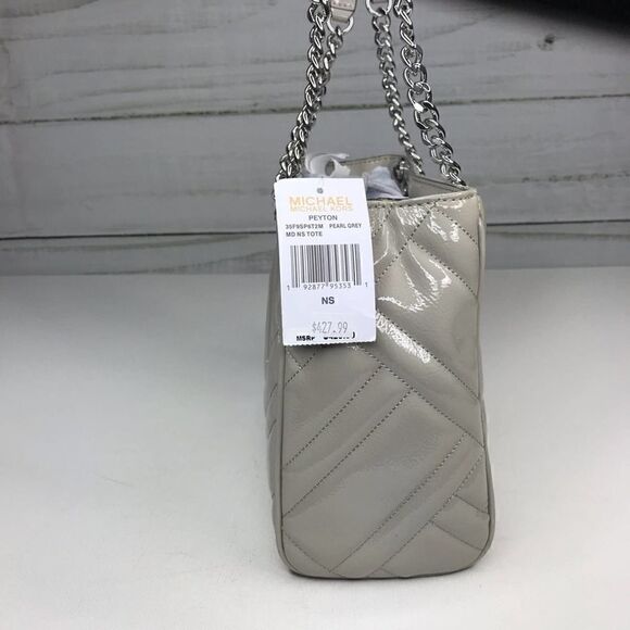 Michael Kors Peyton Medium Tote Pearl Grey NWT - Picture 4 of 8